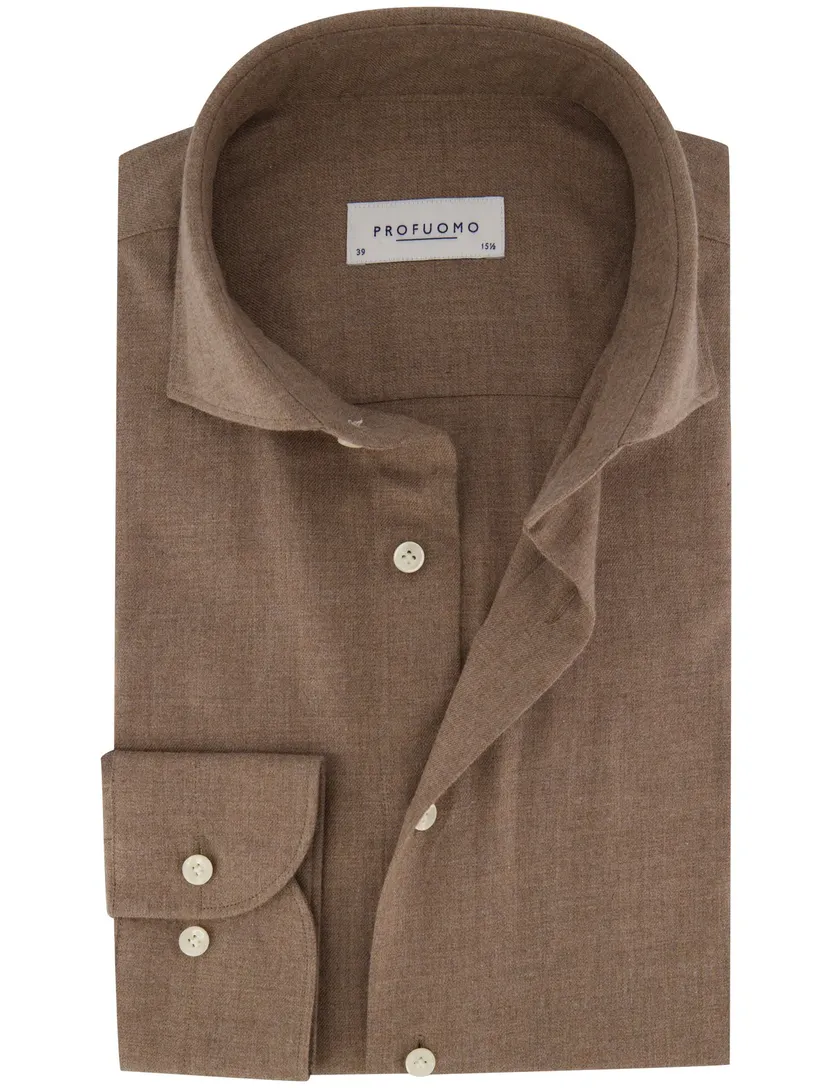 Overhemd Profuomo bruin