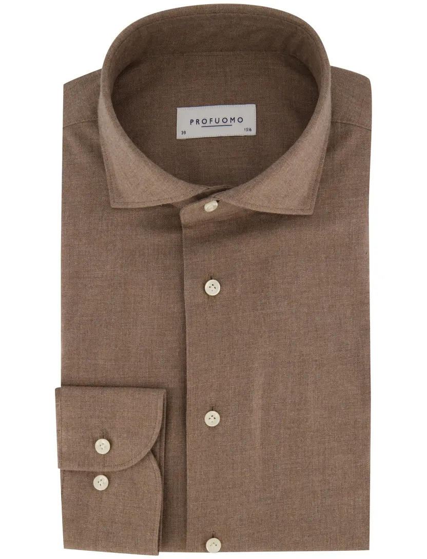 Overhemd Profuomo bruin