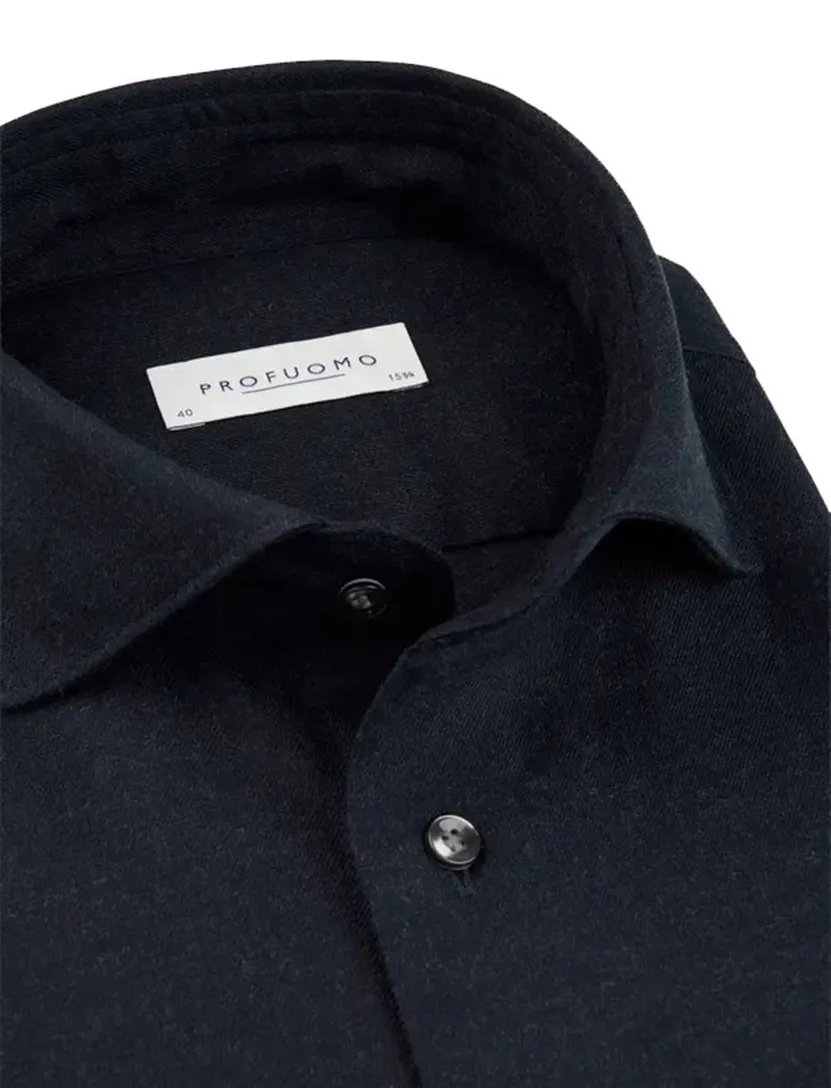 Overhemd Profuomo donkerblauw