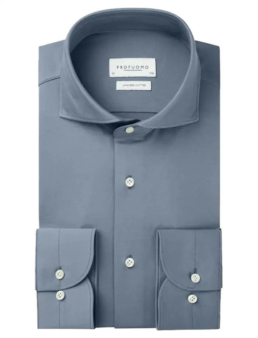 Overhemd Profuomo lichtblauw SHIRT X-CUTAWAY SF INDIGO