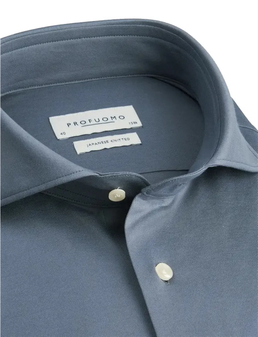 Overhemd Profuomo lichtblauw SHIRT X-CUTAWAY SF INDIGO