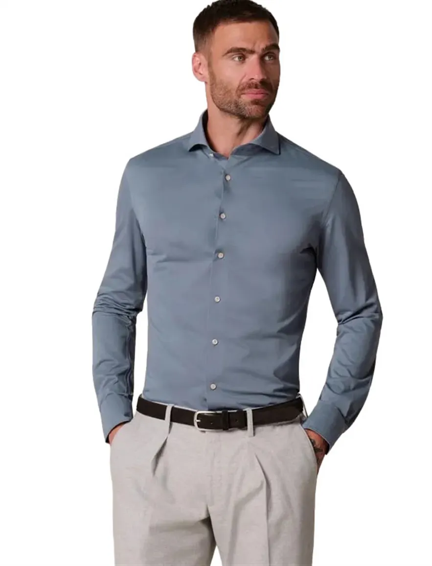 Overhemd Profuomo lichtblauw SHIRT X-CUTAWAY SF INDIGO