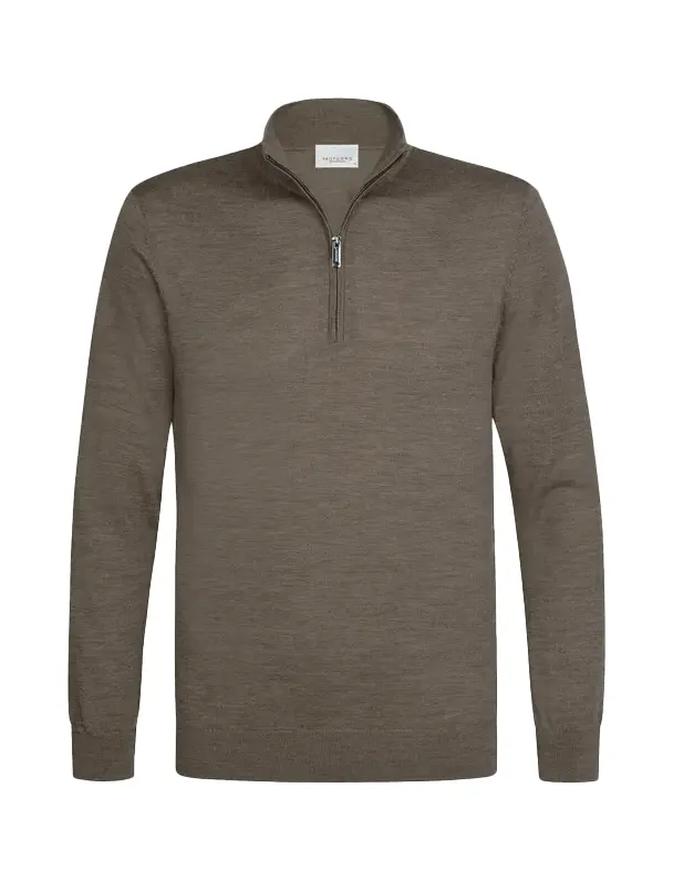 Trui Profuomo khaki merinowol