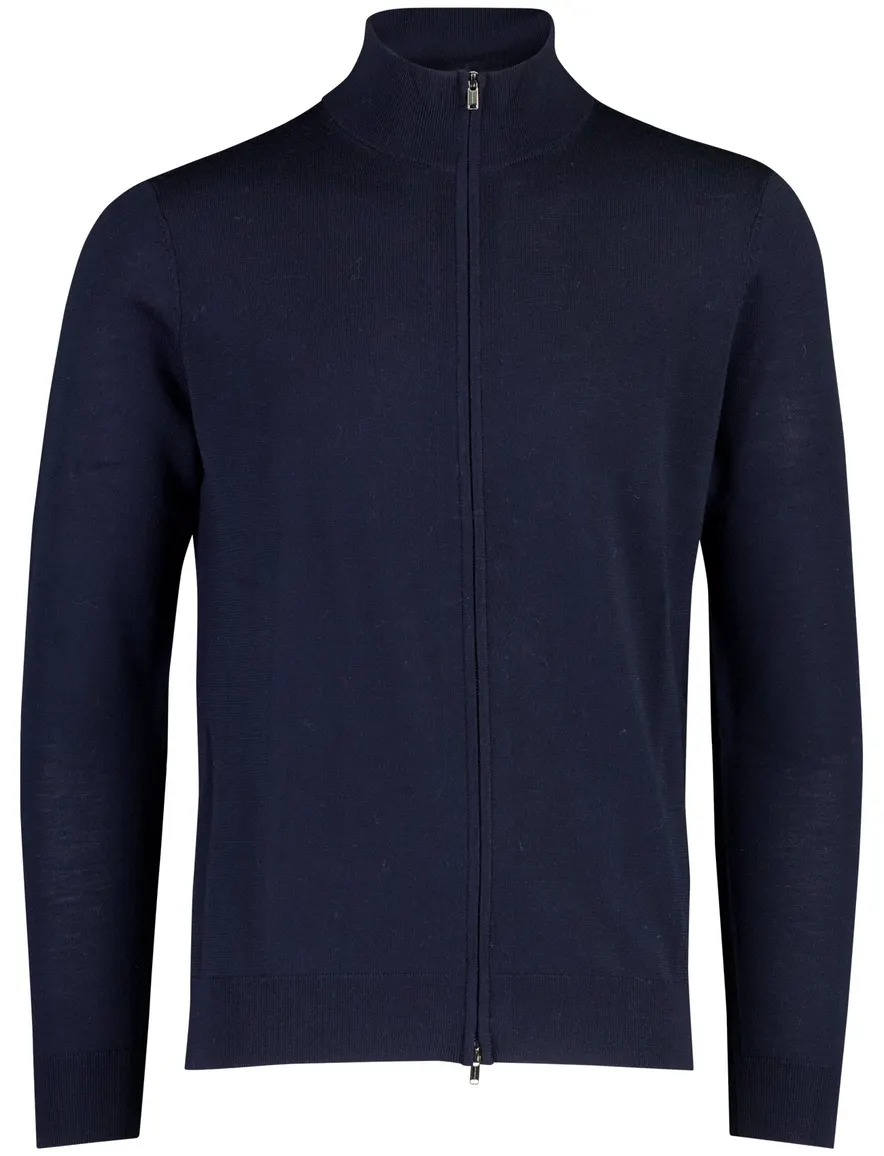 Profuomo vest donkerblauw wol