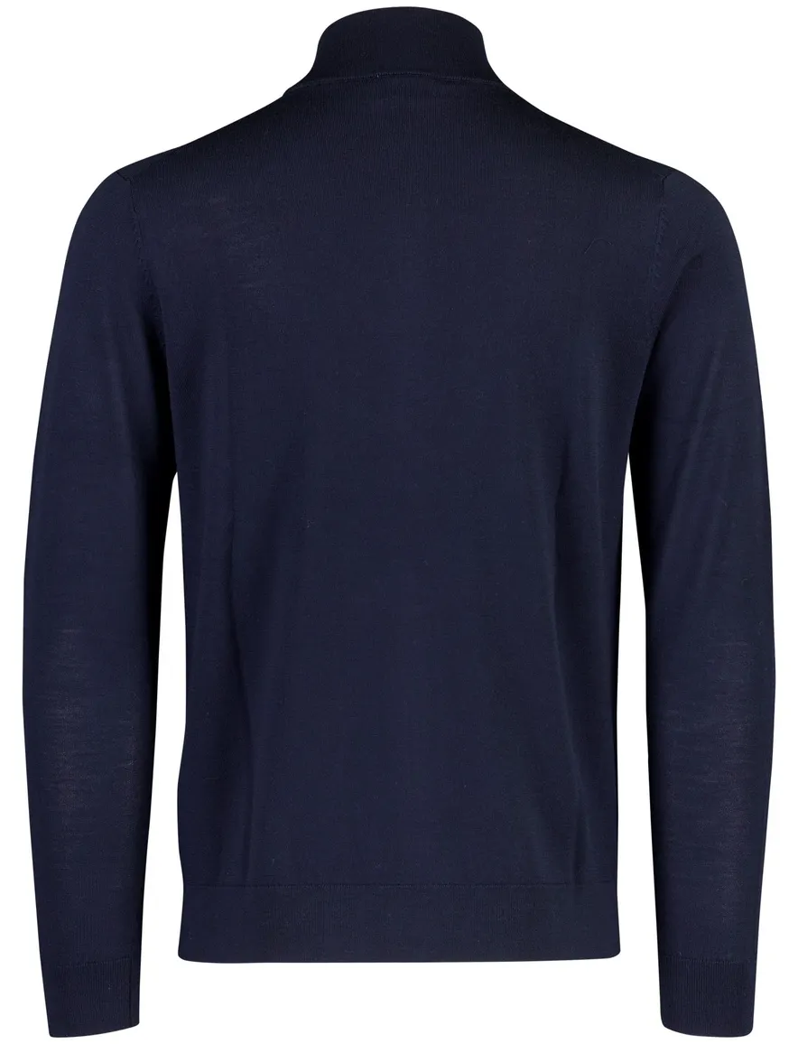 Profuomo vest donkerblauw wol