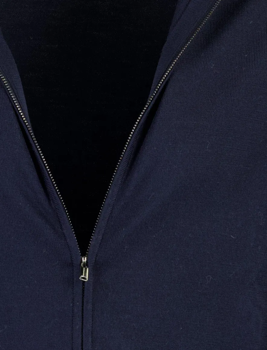 Profuomo vest donkerblauw wol