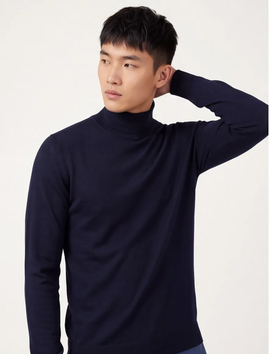 Profuomo coltrui donkerblauw wol