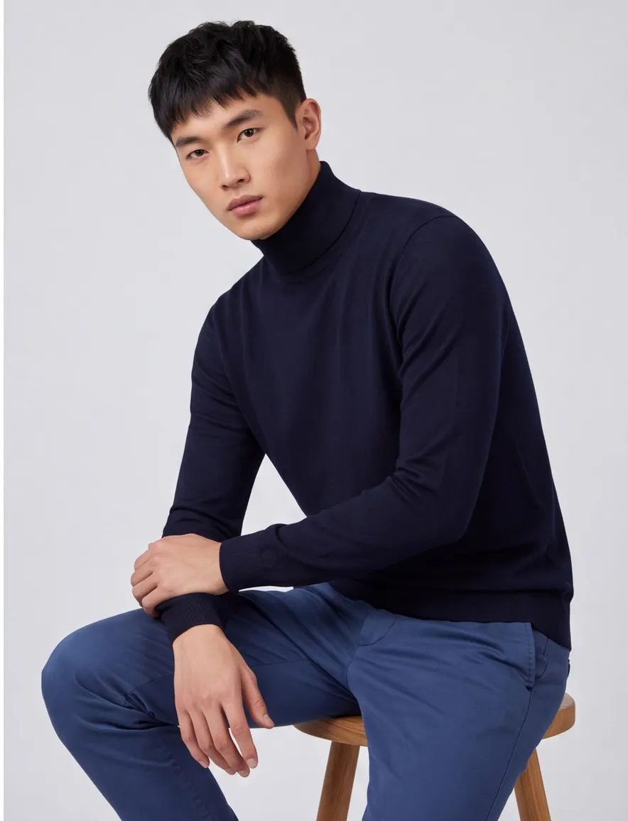Profuomo coltrui donkerblauw wol