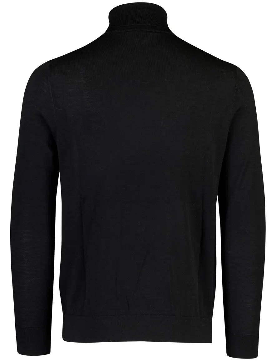 Coltrui Profuomo zwart PULLOVER ROLL NECK BLACK