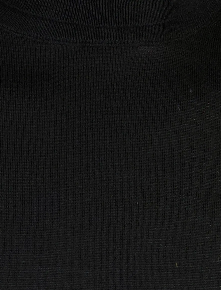 Profuomo coltrui zwart effen wol