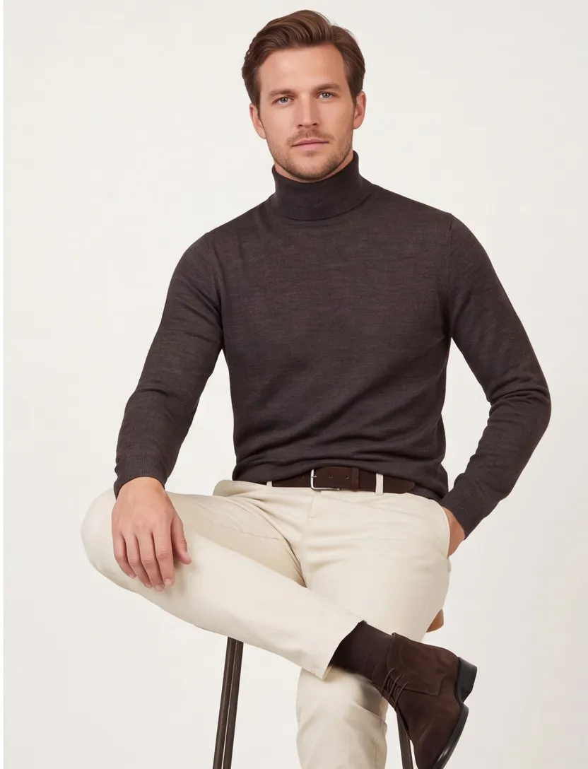 Coltrui Profuomo bruin wol