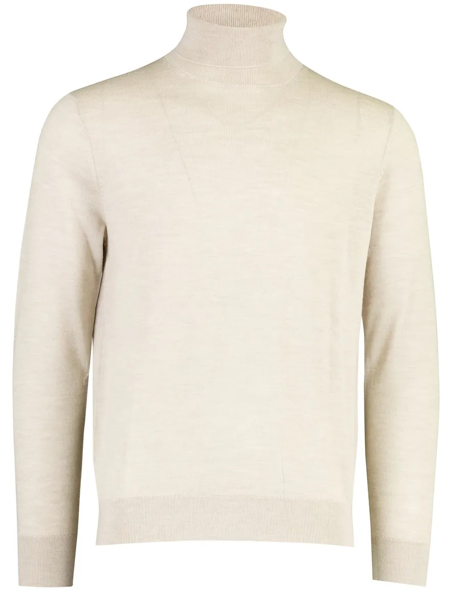 Coltrui Profuomo beige PULLOVER ROLL NECK BEIGE