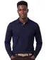 Profuomo poloshirt donkerblauw wol