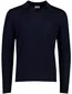 Trui Profuomo donkerblauw POLO OPEN COLLAR LS NAVY