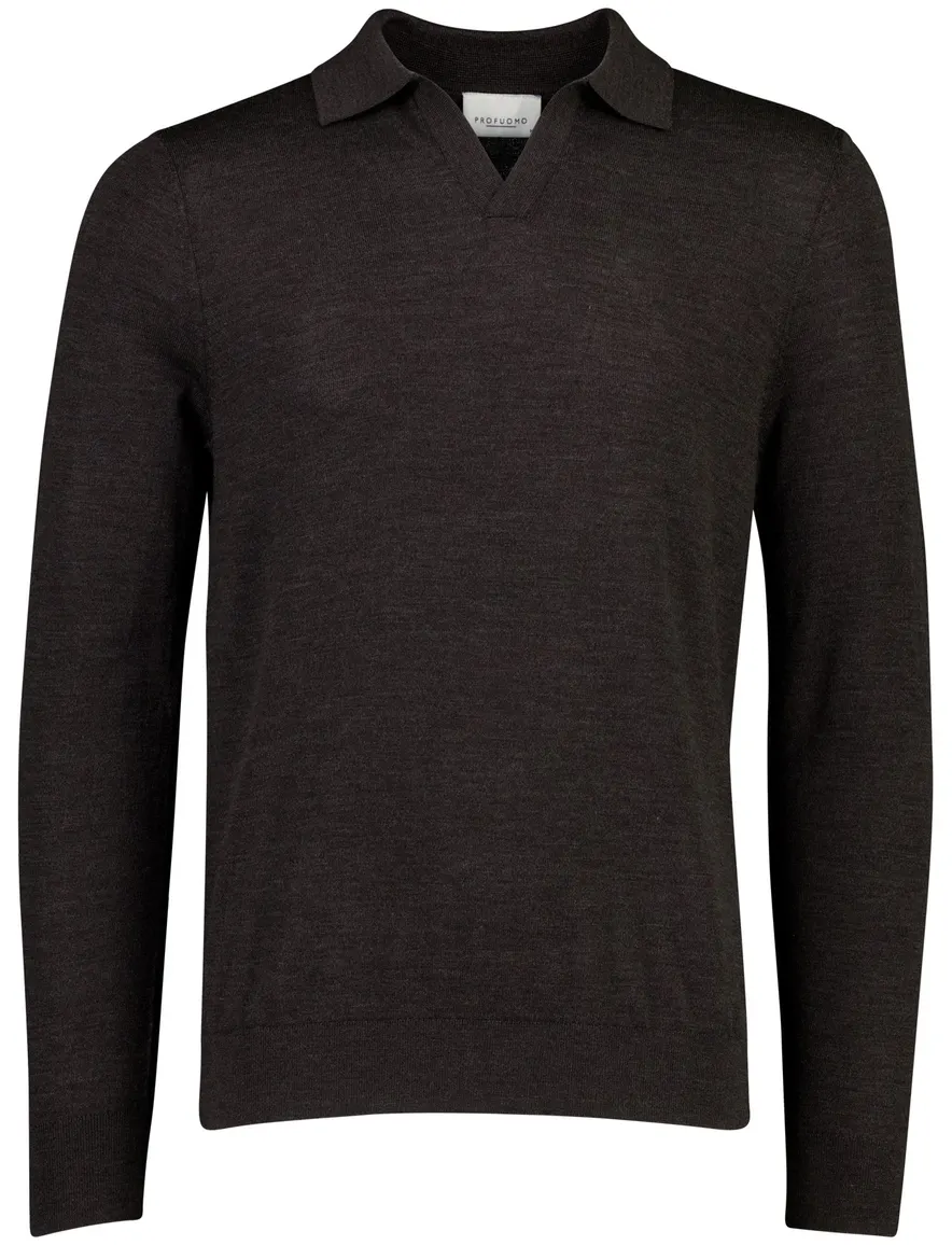 Profuomo trui bruin gebreid