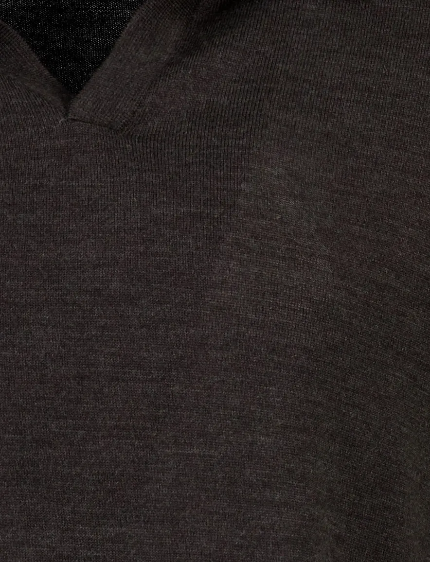Profuomo trui bruin gebreid