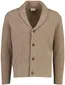 Vest Profuomo camel CARDIGAN SHAWL COLLAR BEI