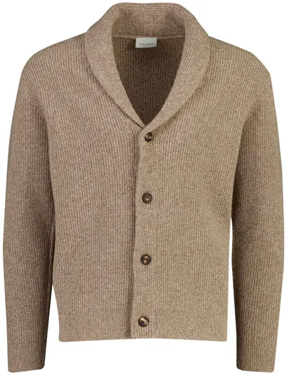 Profuomo Vest Profuomo camel gebreid