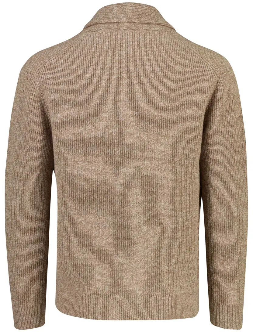 Vest Profuomo camel gebreid