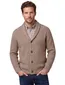 Vest Profuomo camel CARDIGAN SHAWL COLLAR BEI