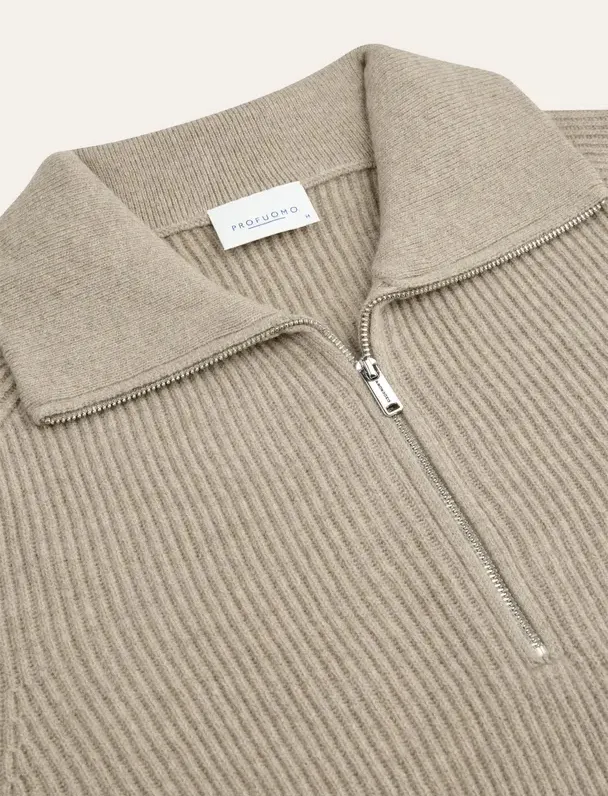 Trui Profuomo beige wol