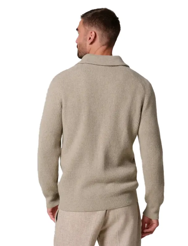 Trui Profuomo beige wol
