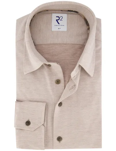 R2 Overhemd R2 beige