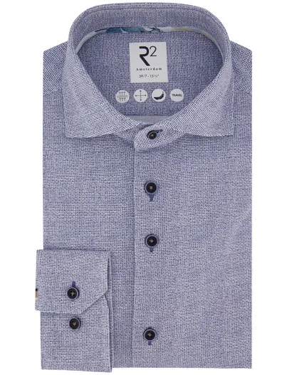 R2 Blauw overhemd R2 geprint