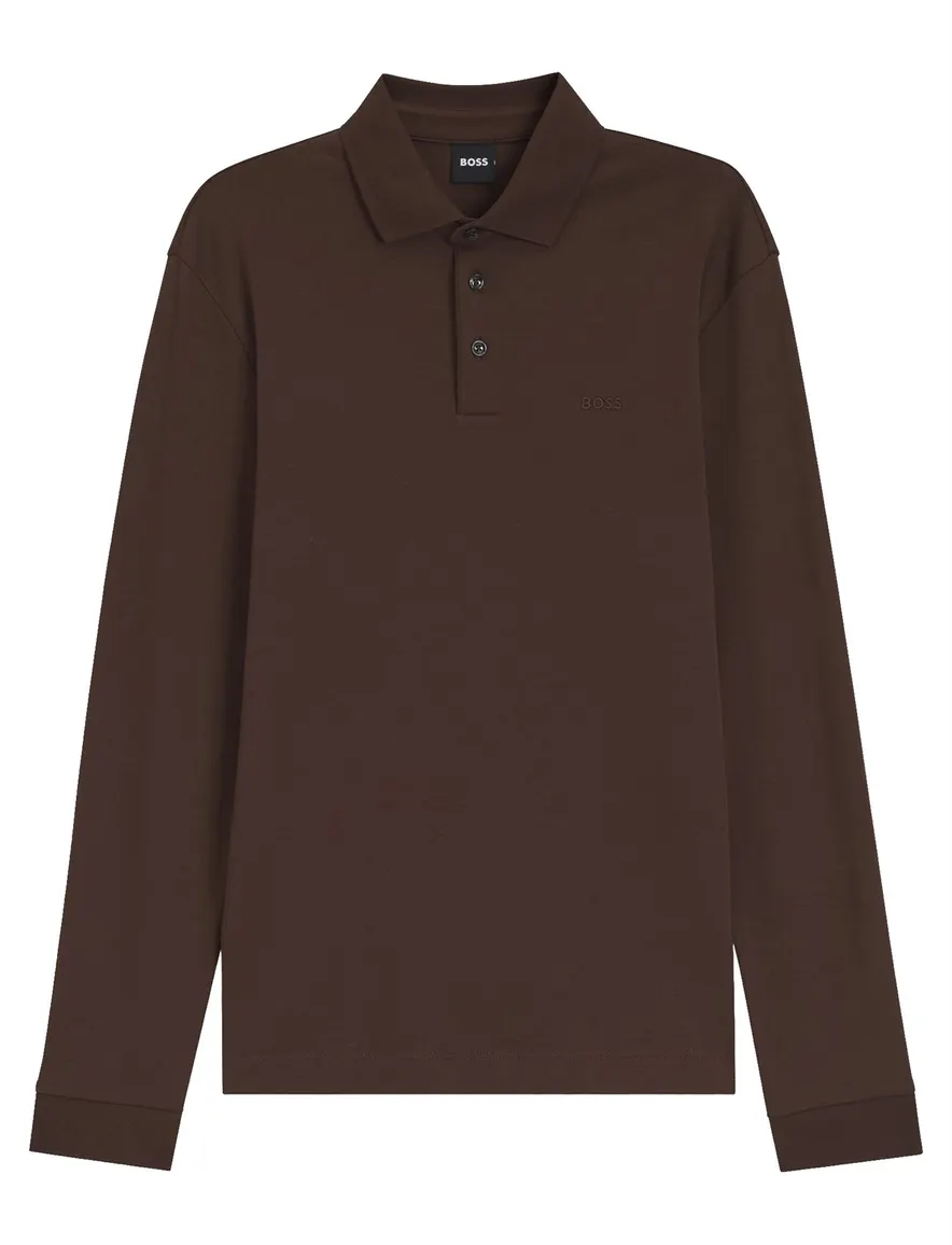 Poloshirt BOSS bruin