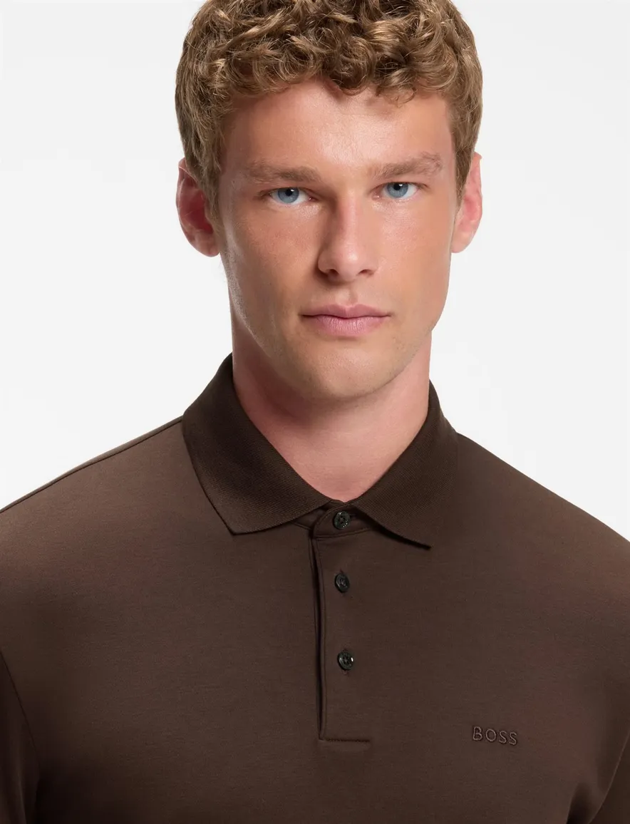 Poloshirt BOSS bruin