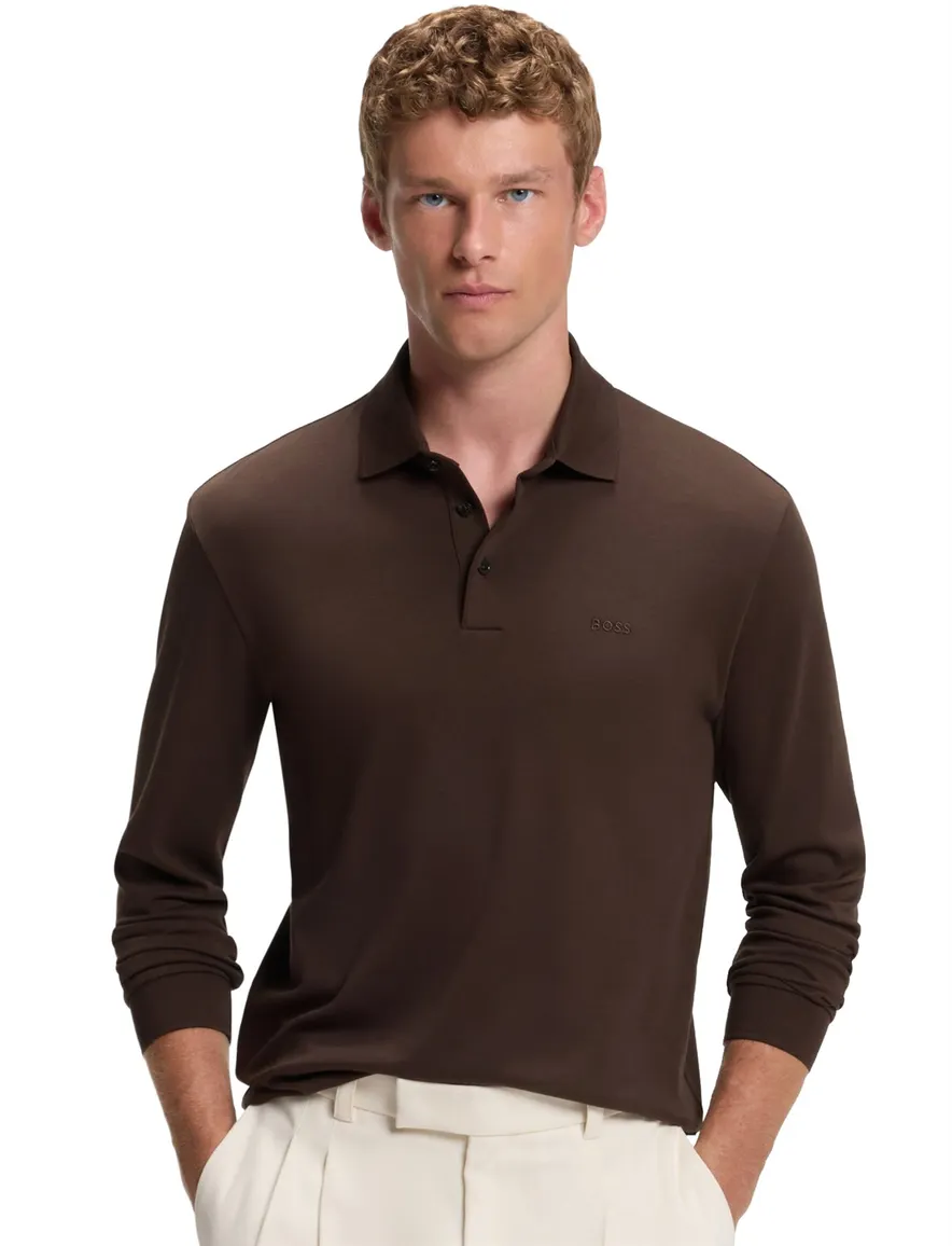 Poloshirt BOSS bruin