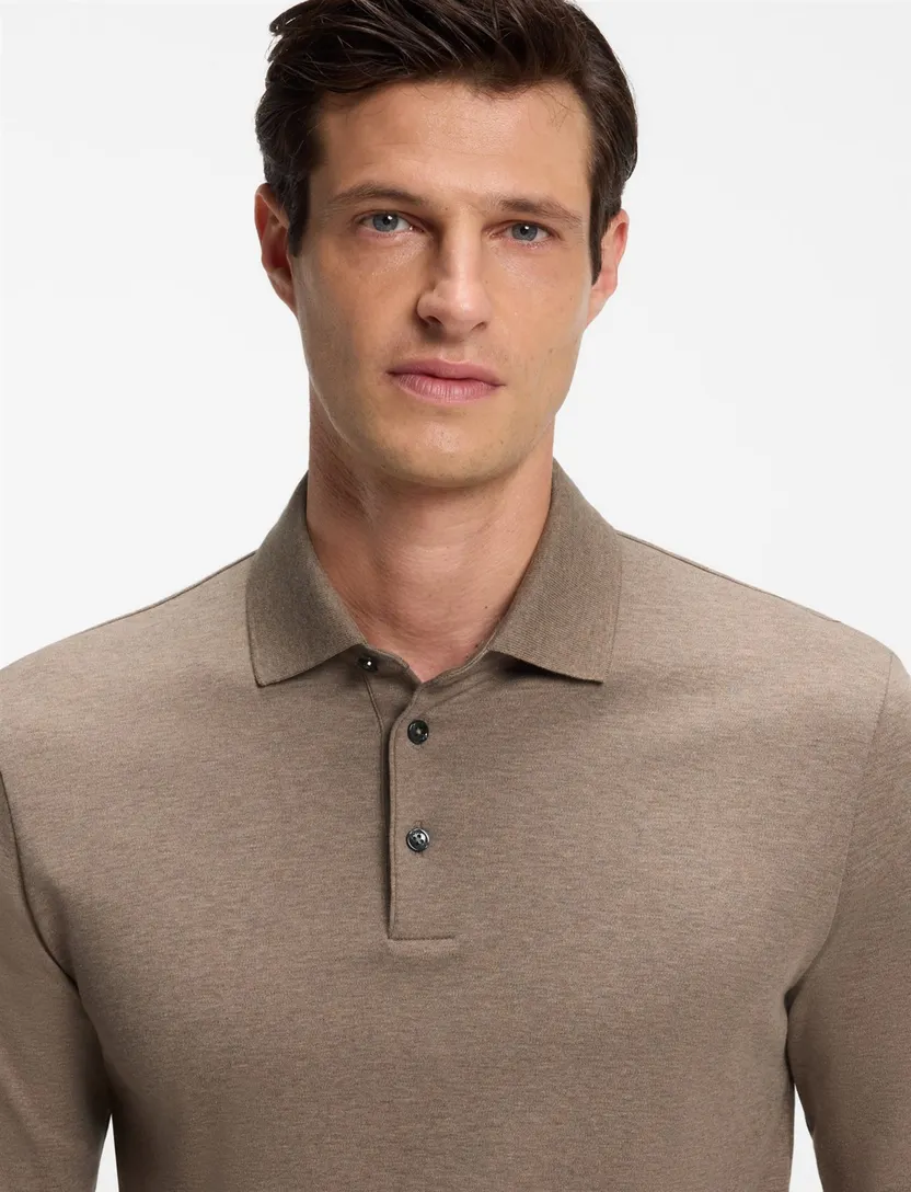 Poloshirts BOSS beige jersey