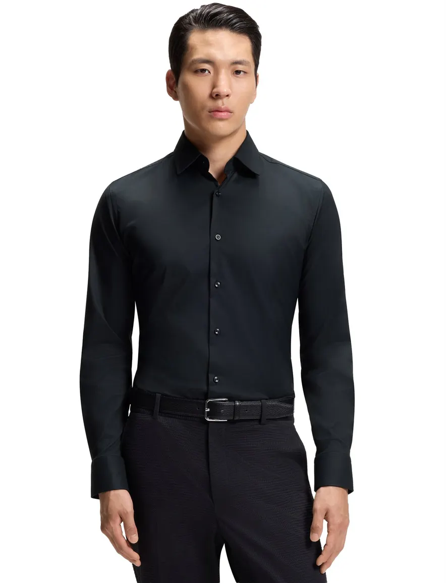 BOSS Black overhemd zwart