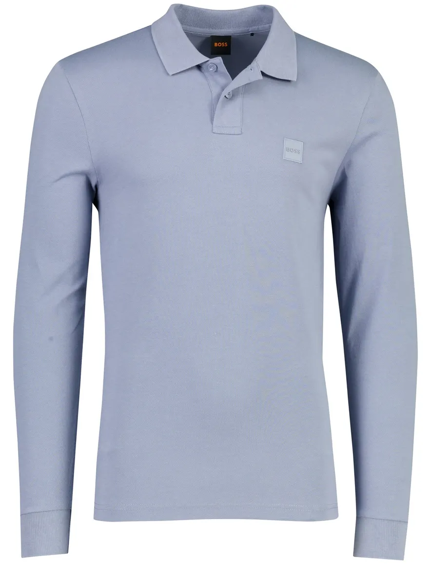 BOSS Passerby,BOSS Orange polo lichtblauw pique