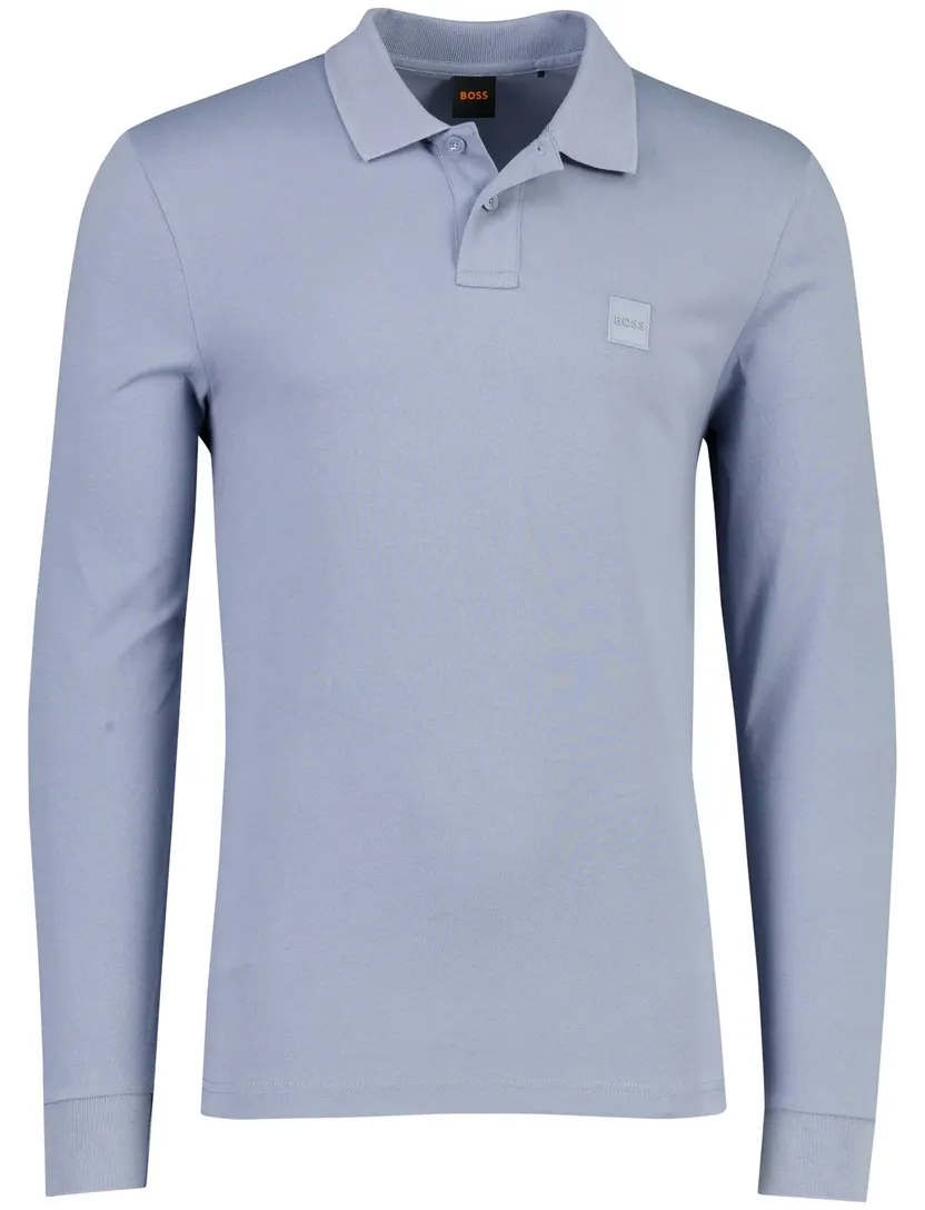 Poloshirt BOSS Passerby,BOSS Orange lichtblauw piqué