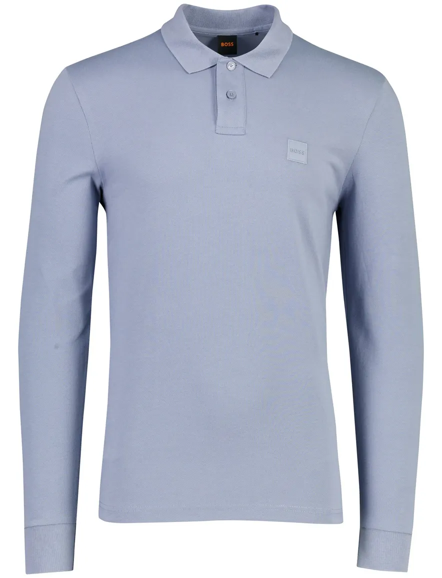 BOSS Passerby,BOSS Orange polo lichtblauw pique