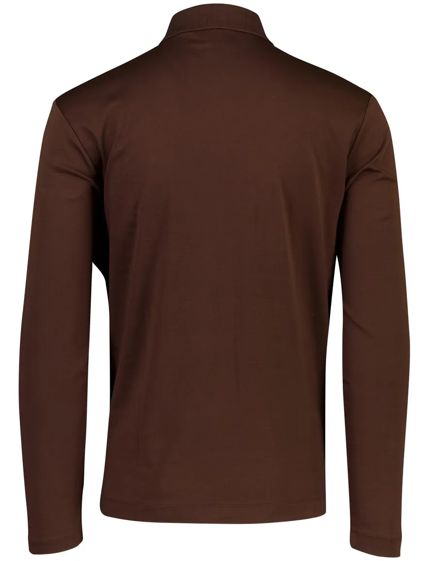 BOSS Black poloshirt bruin stretch