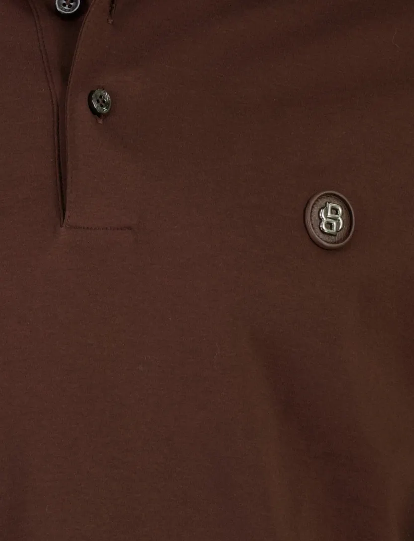 Poloshirt BOSS Black bruin stretch