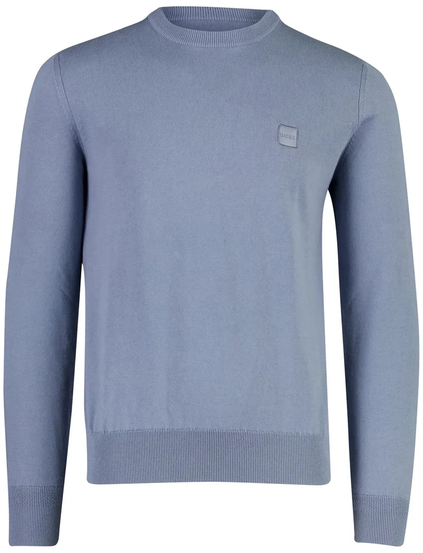 Trui BOSS blauw katoen