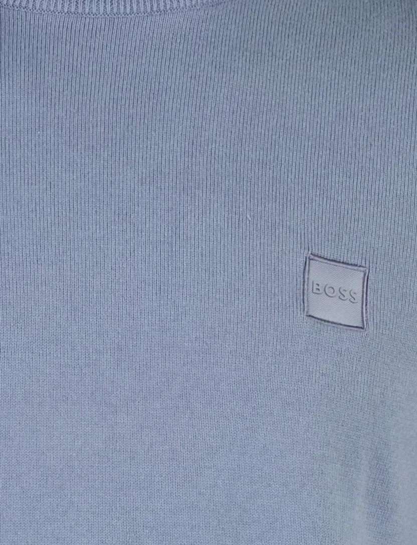 Trui BOSS blauw katoen