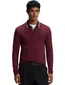 Poloshirt BOSS Plisy bordeaux katoenpiqué
