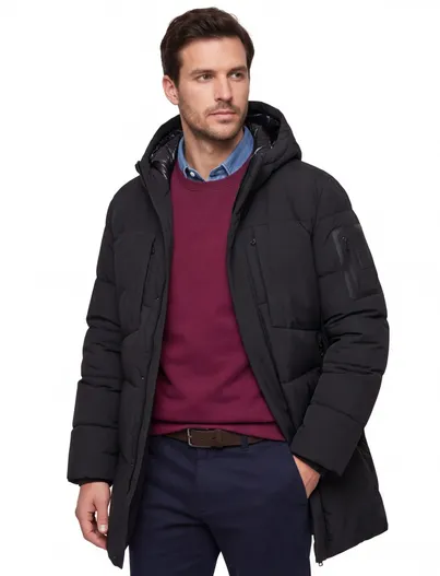 Hugo Boss Pufferjas BOSS Green zwart