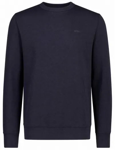Hugo Boss Trui BOSS Black donkerblauw katoen