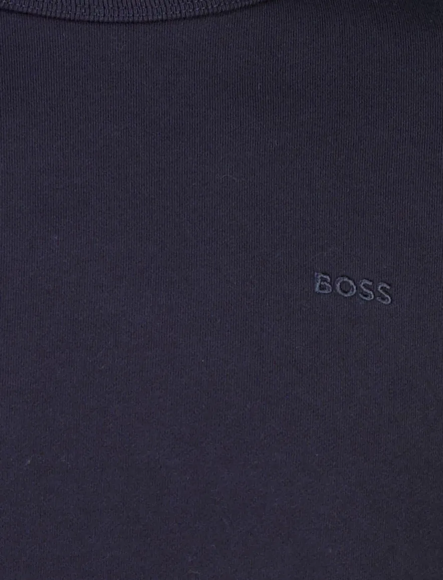 BOSS Black trui donkerblauw ronde hals
