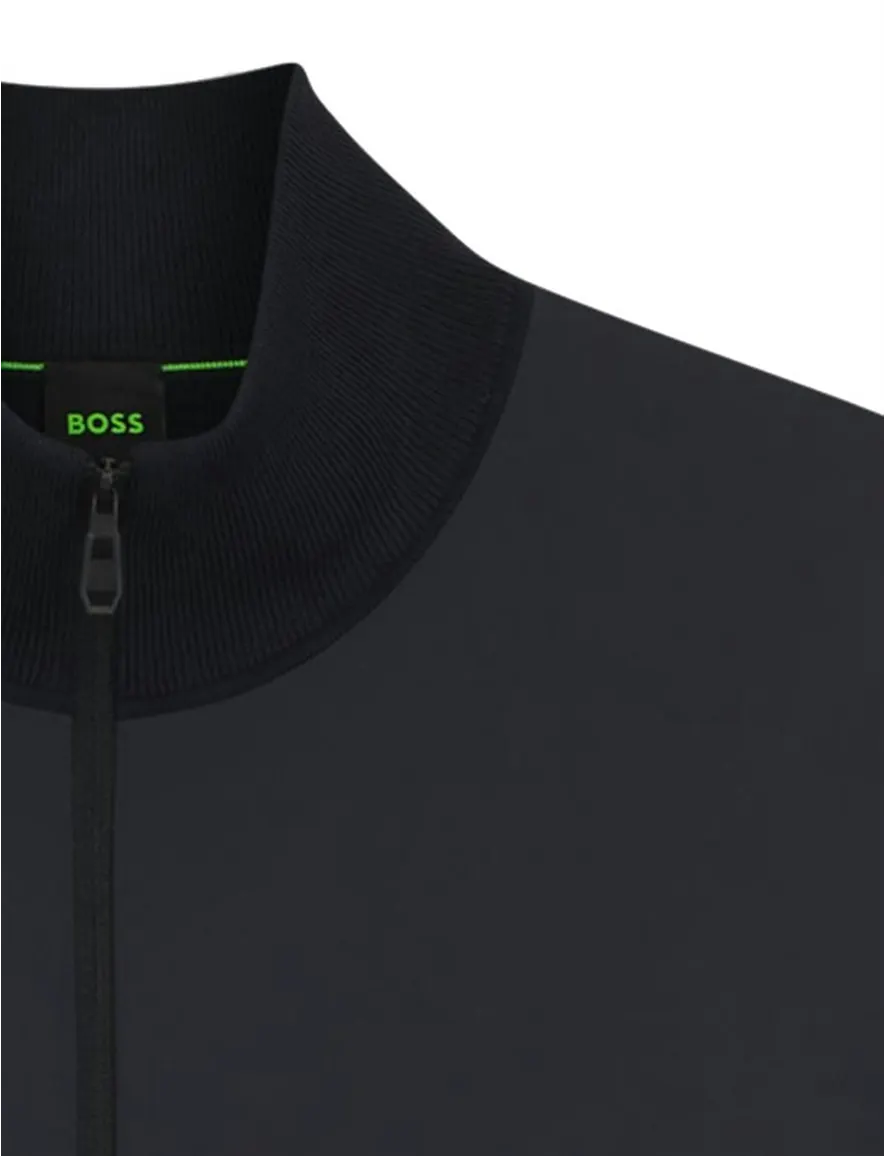 BOSS Green vest donkerblauw outdoor