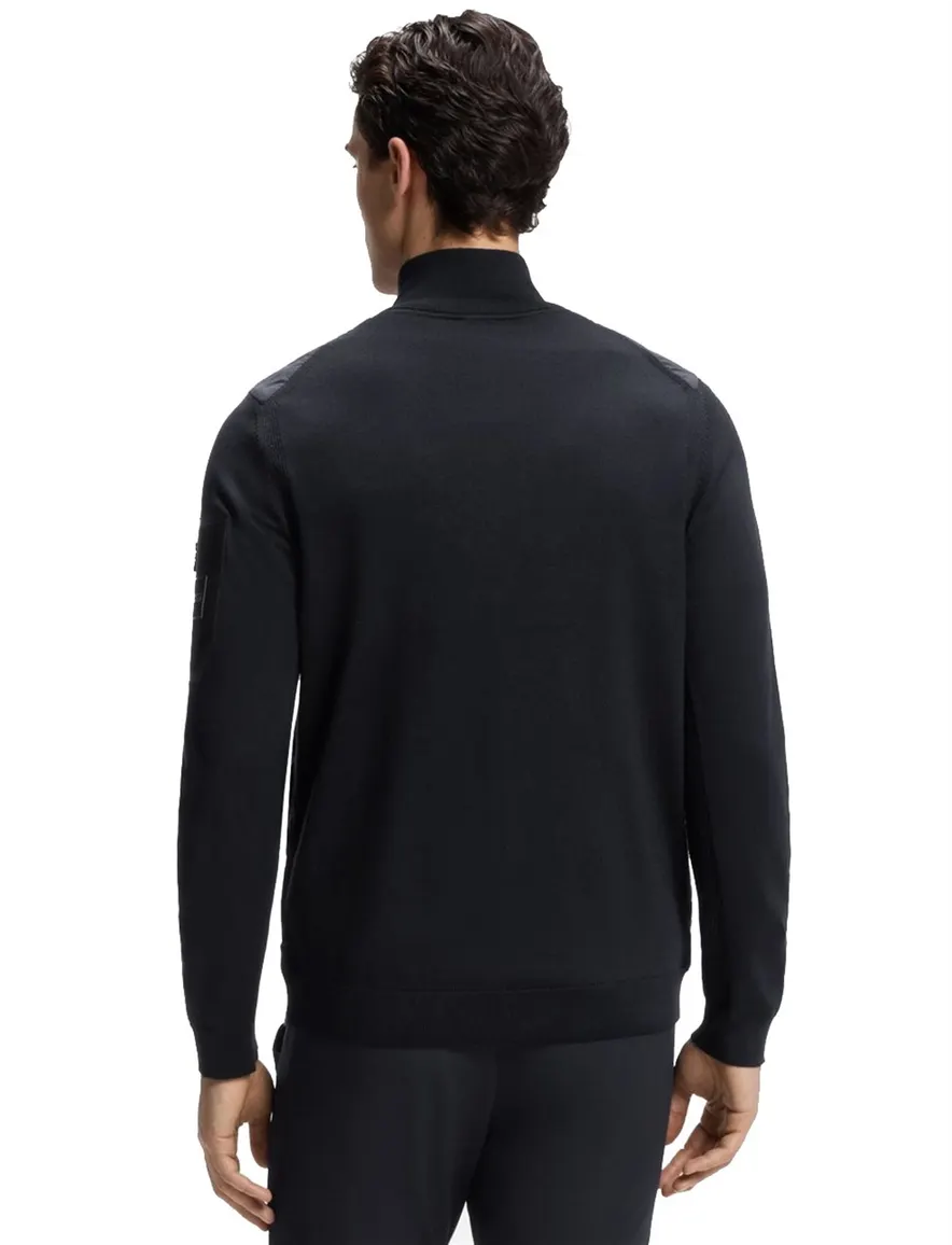 BOSS Green vest donkerblauw outdoor