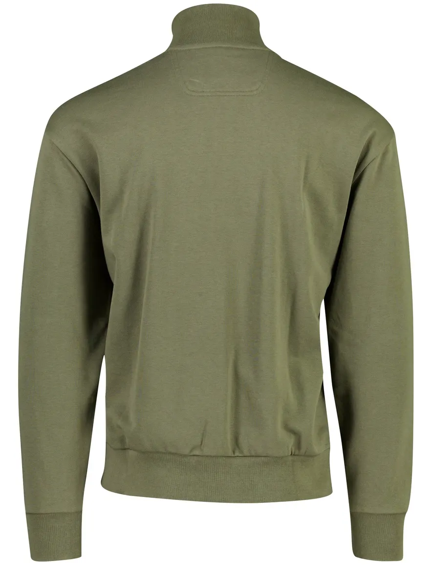 BOSS Green vest donkergroen effen