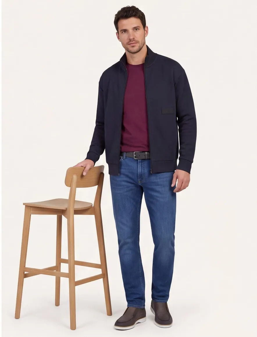 Vest BOSS donkerblauw