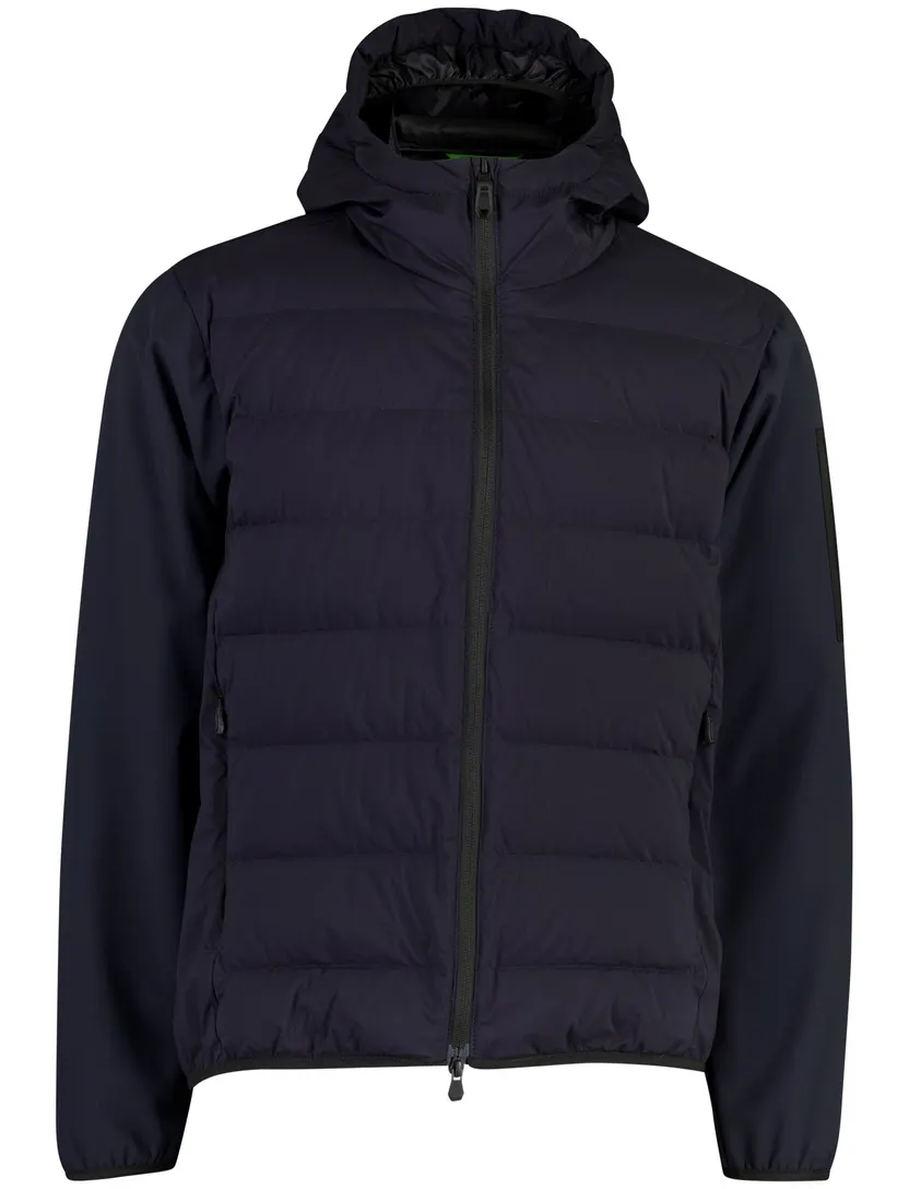 Gewatteerde jas BOSS Green donkerblauw