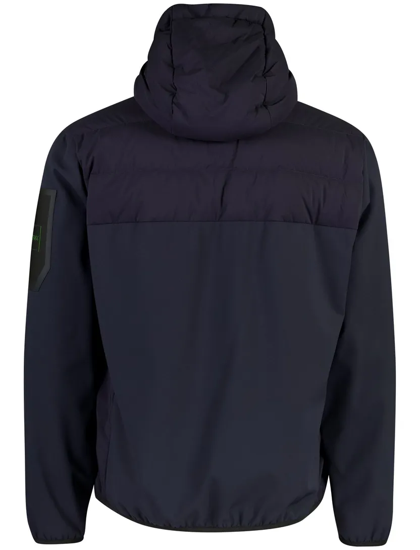Gewatteerde jas BOSS Green donkerblauw
